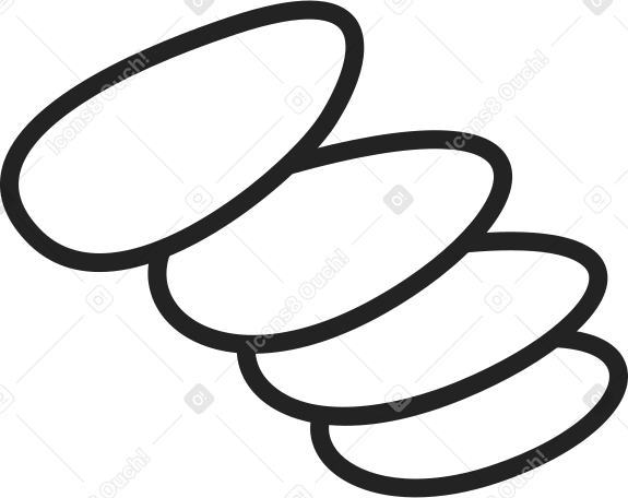 four fingers Illustration in PNG, SVG