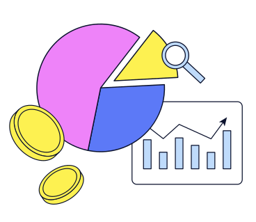 Analytics and finance, Pie chart PNG, SVG