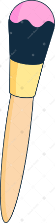 Großer schminkpinsel PNG, SVG