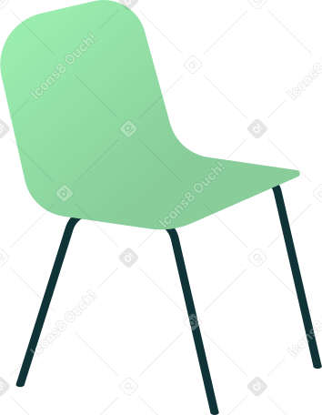 green chair Illustration in PNG, SVG