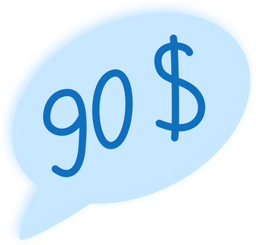 Bubble with price PNG, SVG