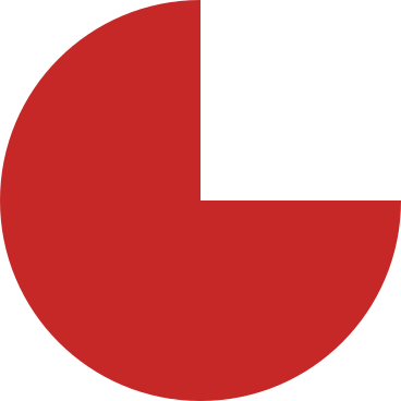 Pie chart red PNG、SVG
