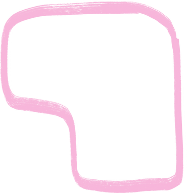 pink bend shape PNG, SVG