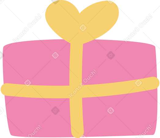 gift with a bow в PNG, SVG