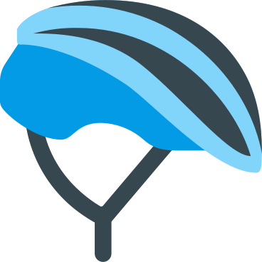 Шлем велосипедиста синий в PNG, SVG