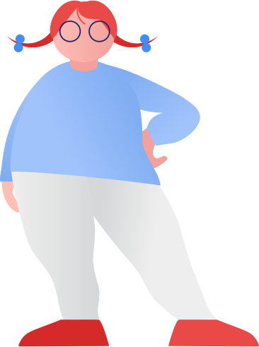 chubby girl standing PNG, SVG