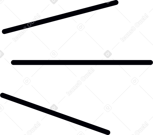 black line for screaming Illustration in PNG, SVG