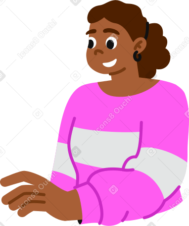 mujer joven sosteniendo algo PNG, SVG