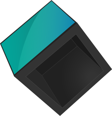 Cube with hole PNG, SVG