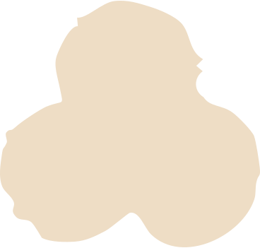beige trefoil PNG, SVG
