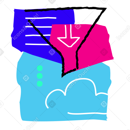 Cloud Storage Illustration in PNG, SVG