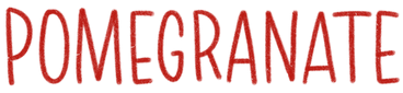 Letras de romã PNG, SVG