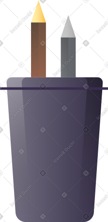 pencil holder PNG, SVG