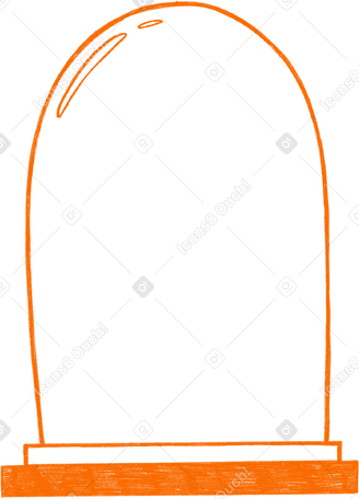 orange transparent flask Illustration in PNG, SVG