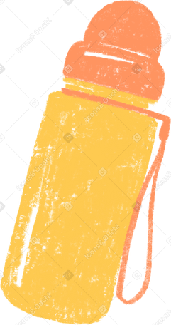 yellow water bottle PNG、SVG