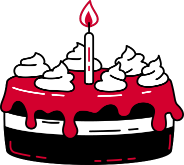 Pastel de cumpleaños PNG, SVG