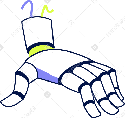 robot hand PNG, SVG