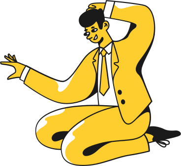 Man in a suit sitting PNG, SVG