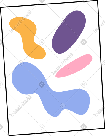 painting with multi-colored spots of abstraction PNG, SVG