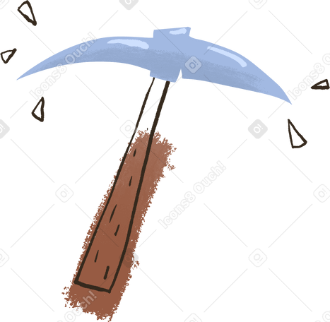 pickaxe Illustration in PNG, SVG