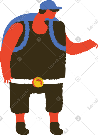 背包的男人 PNG, SVG