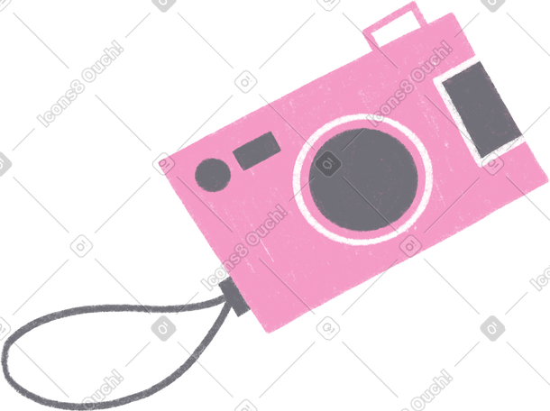 pink camera PNG, SVG