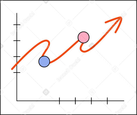 grafico freccia su PNG, SVG