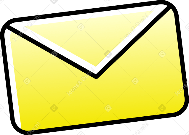 yellow mail envelope PNG, SVG