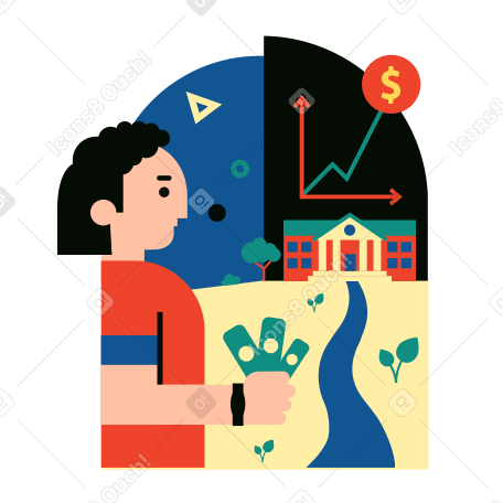Currency growth Illustration in PNG, SVG