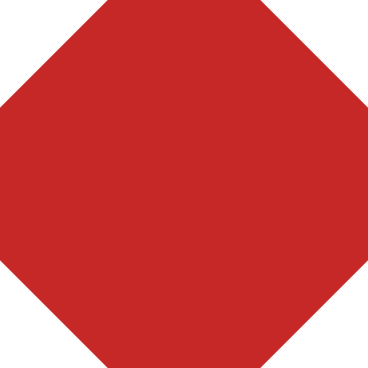 八角形红色 PNG, SVG