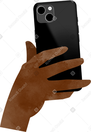 hand holding phone PNG、SVG