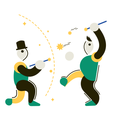 The Duel of Wizards PNG, SVG