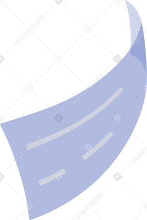 蓝色虚拟横幅 PNG, SVG