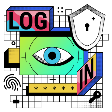 Biometric authentication and account login PNG, SVG