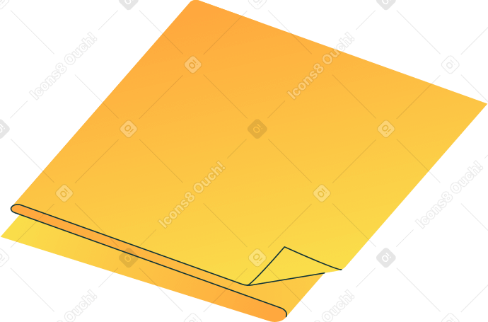 serviette jaune PNG, SVG