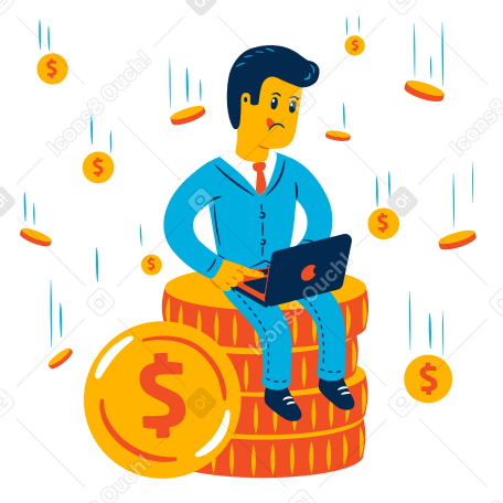 Easy money Illustration in PNG, SVG