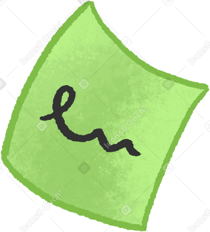 green note PNG, SVG