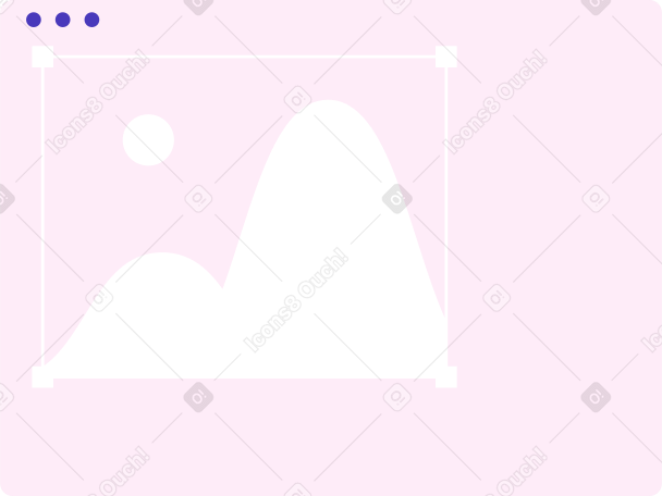 rectangle avec illustration PNG, SVG