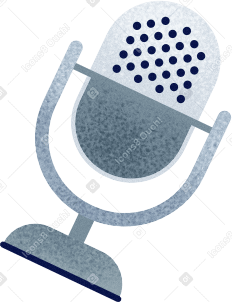 microphone Illustration in PNG, SVG