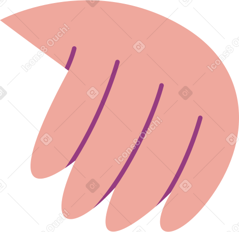 girl's left hand Illustration in PNG, SVG