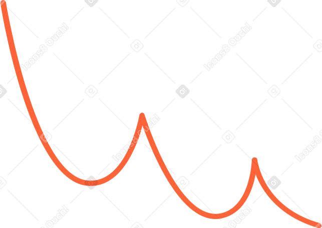 linea riccia rossa PNG, SVG
