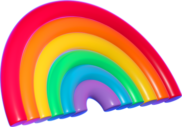 D arcobaleno PNG, SVG