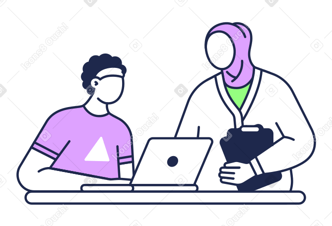 Mulher ajudando um colega do sexo masculino no trabalho PNG, SVG