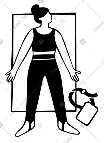 女人在瑜伽摊尸式中放松 PNG, SVG