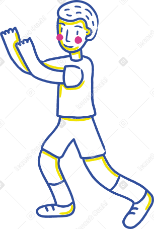 hands up boy Illustration in PNG, SVG