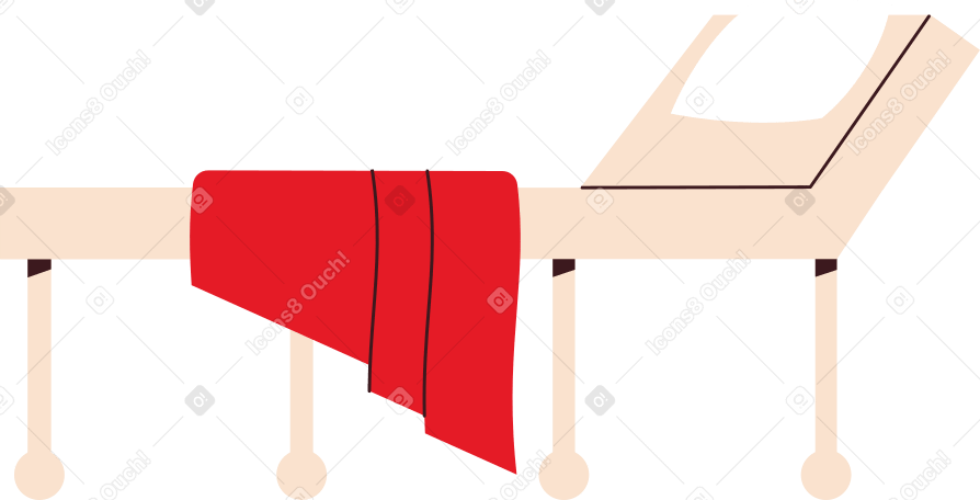 medical couch PNG, SVG