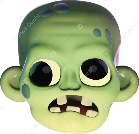 3D zombie icon PNG, SVG