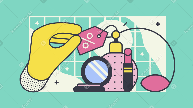 Discount cosmetics Illustration in PNG, SVG