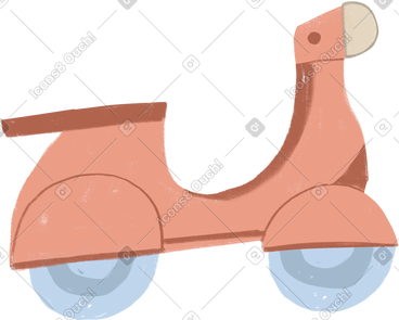 Pink scooter PNG, SVG