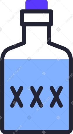 poison bottle Illustration in PNG, SVG